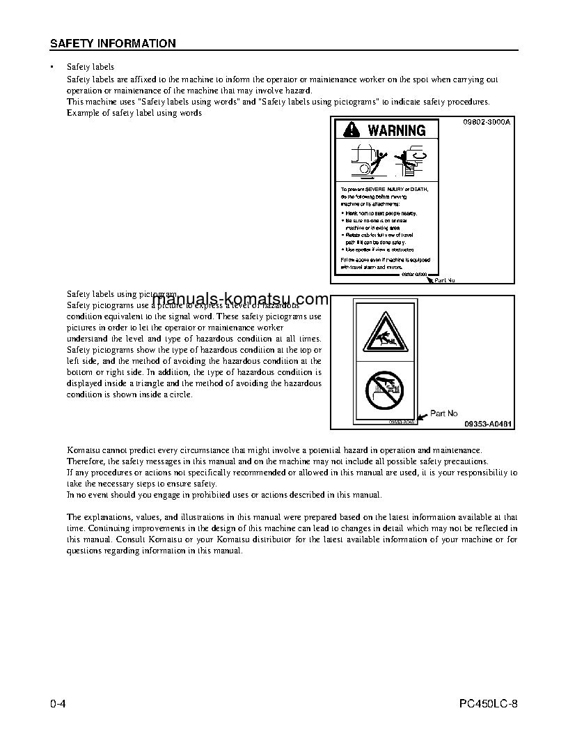 Protected: PC450LC-8(USA) S/N A10001-UP Operation manual (English)