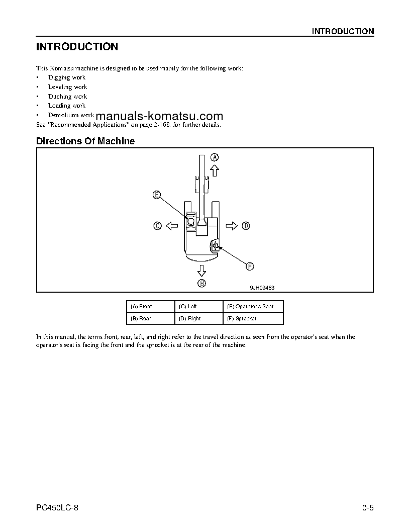 Protected: PC450LC-8(USA) S/N A10001-UP Operation manual (English)