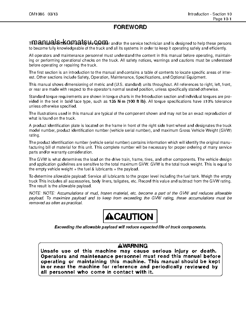 Protected: HD1500-7(USA)-W/ SDA12V160 S/N A30109-UP Operation manual (English)