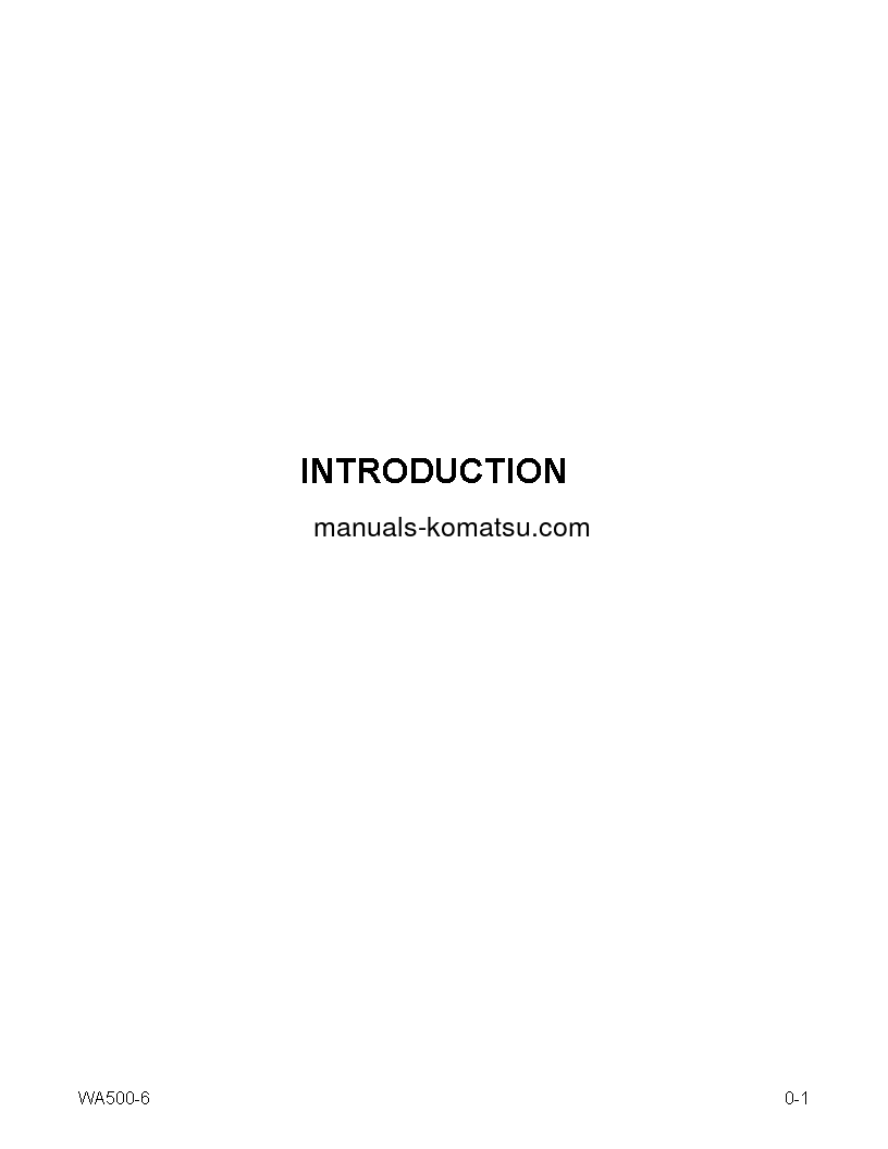 Protected: WA500-6(USA) S/N A93001-UP Operation manual (English)