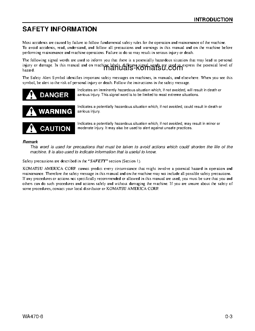 Protected: WA470-6(USA) S/N A46001-UP Operation manual (English)