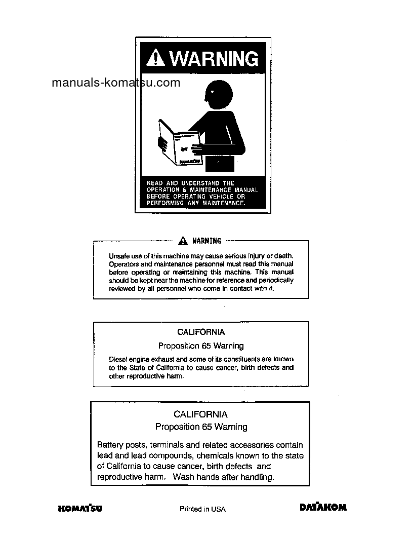 Protected: WA480-6(USA) S/N A48001-UP Operation manual (English)