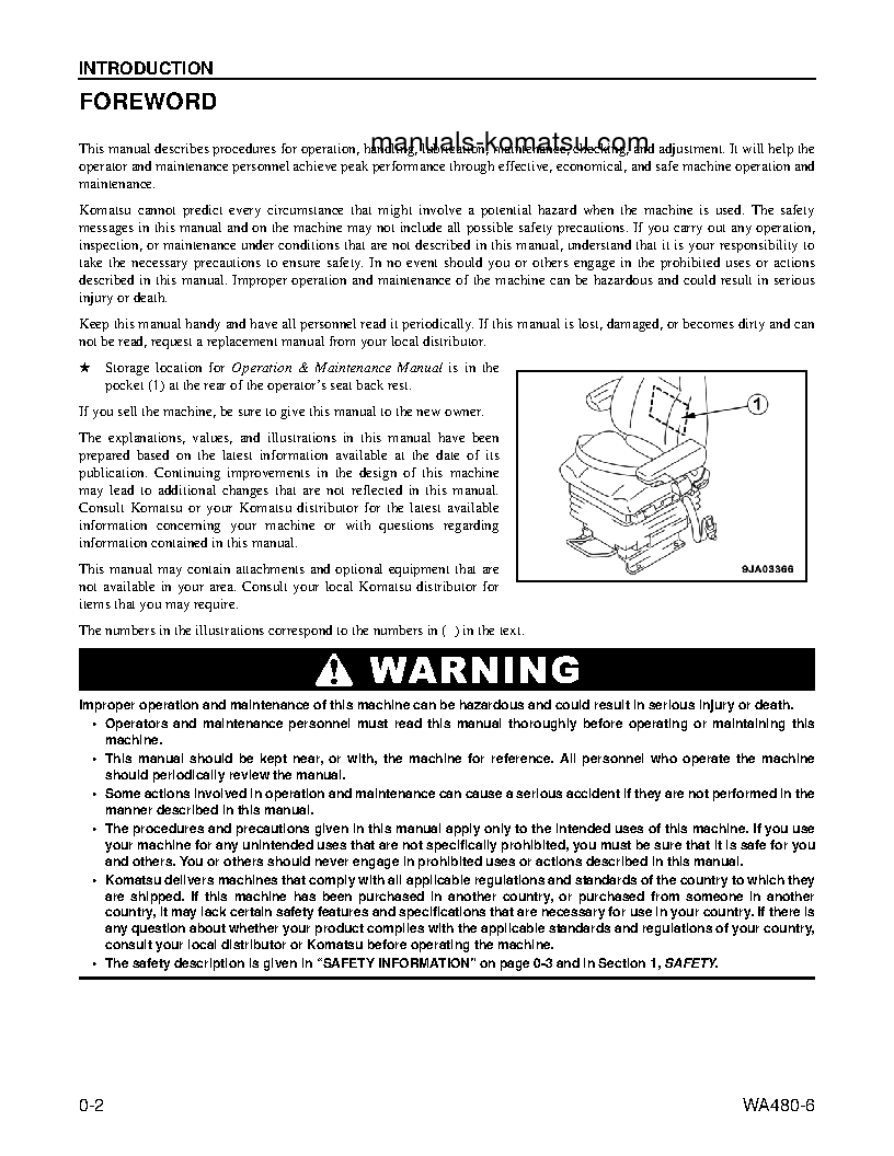 Protected: WA480-6(USA) S/N A48001-UP Operation manual (English)