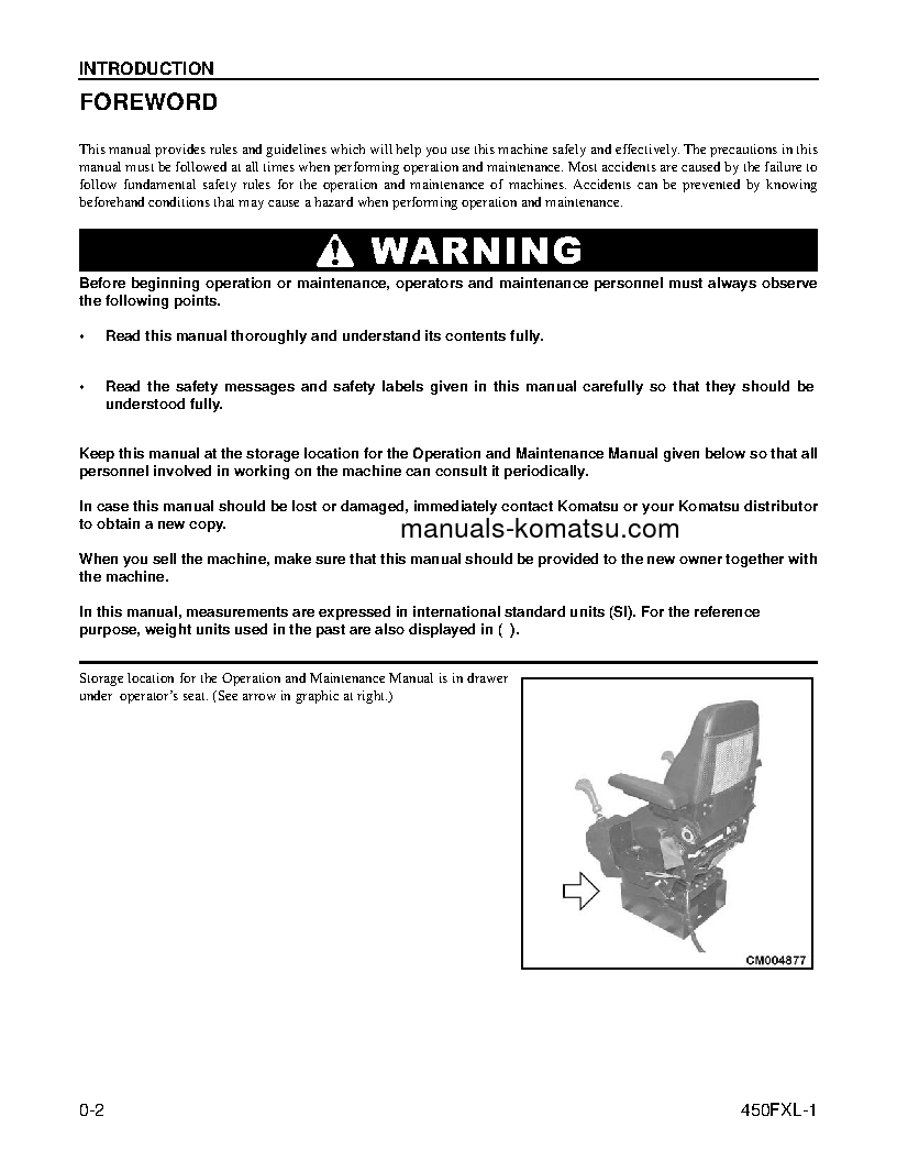 Protected: 450FXL-1(USA) S/N A10001-UP Operation manual (English)