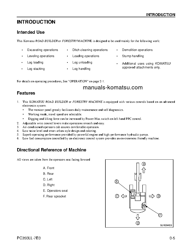 Protected: PC350LL-7(USA)-TIER 3 S/N A50001-UP Operation manual (English)