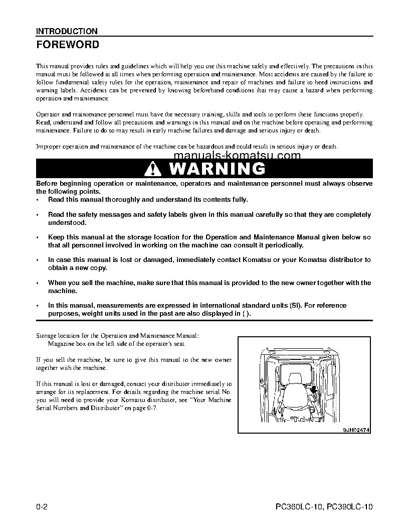 Protected: PC360LC-10(USA) S/N A32001-UP Operation manual (English)