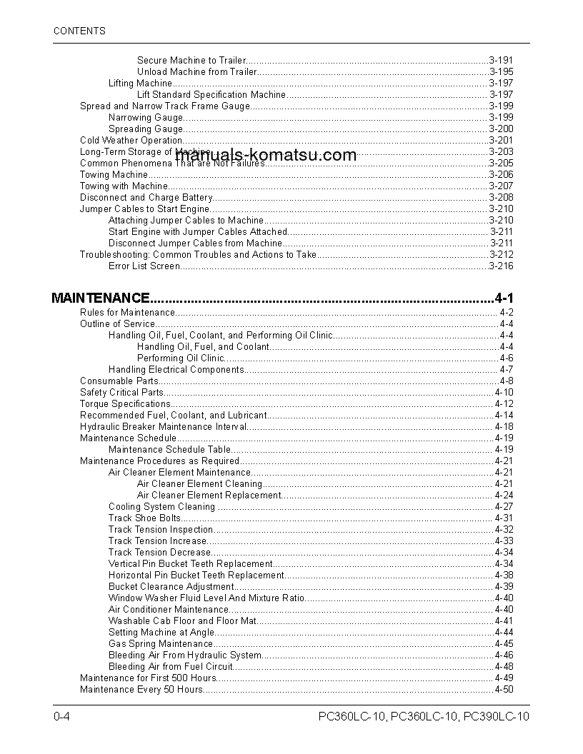 Protected: PC360LC-10(USA) S/N K64001-UP Operation manual (English)