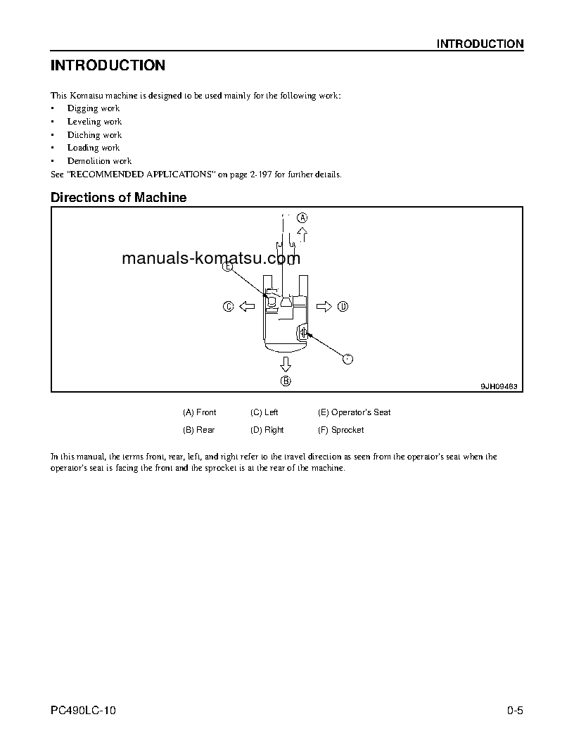 Protected: PC490LC-10(USA) S/N A40001-UP Operation manual (English)