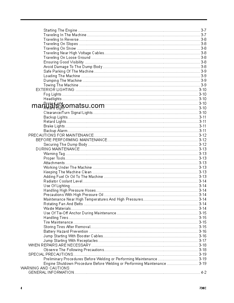 Protected: 730E(USA) S/N A30622-A30625 Operation manual (English)