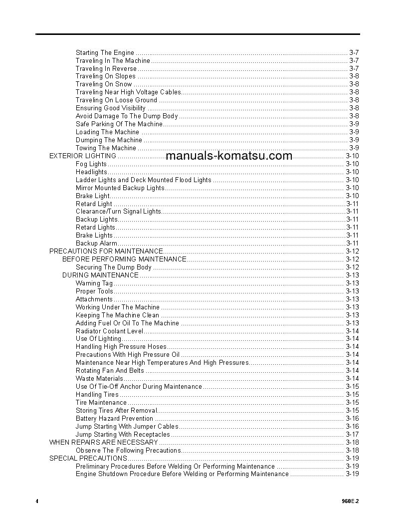 Protected: 960E-2(USA) S/N A30027-UP Operation manual (English)
