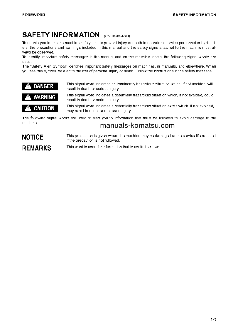 Protected: WA500-7(USA) S/N A94001-UP Operation manual (English)