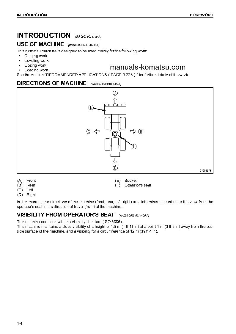 Protected: WA500-7(USA) S/N A94001-UP Operation manual (English)