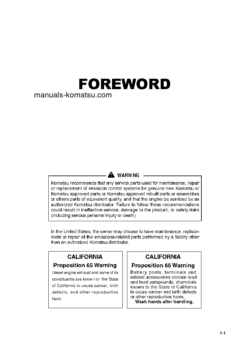 Protected: WA470-7(USA) S/N A47001-UP Operation manual (English)