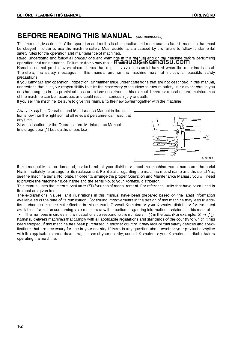 Protected: WA470-7(USA) S/N A47001-UP Operation manual (English)