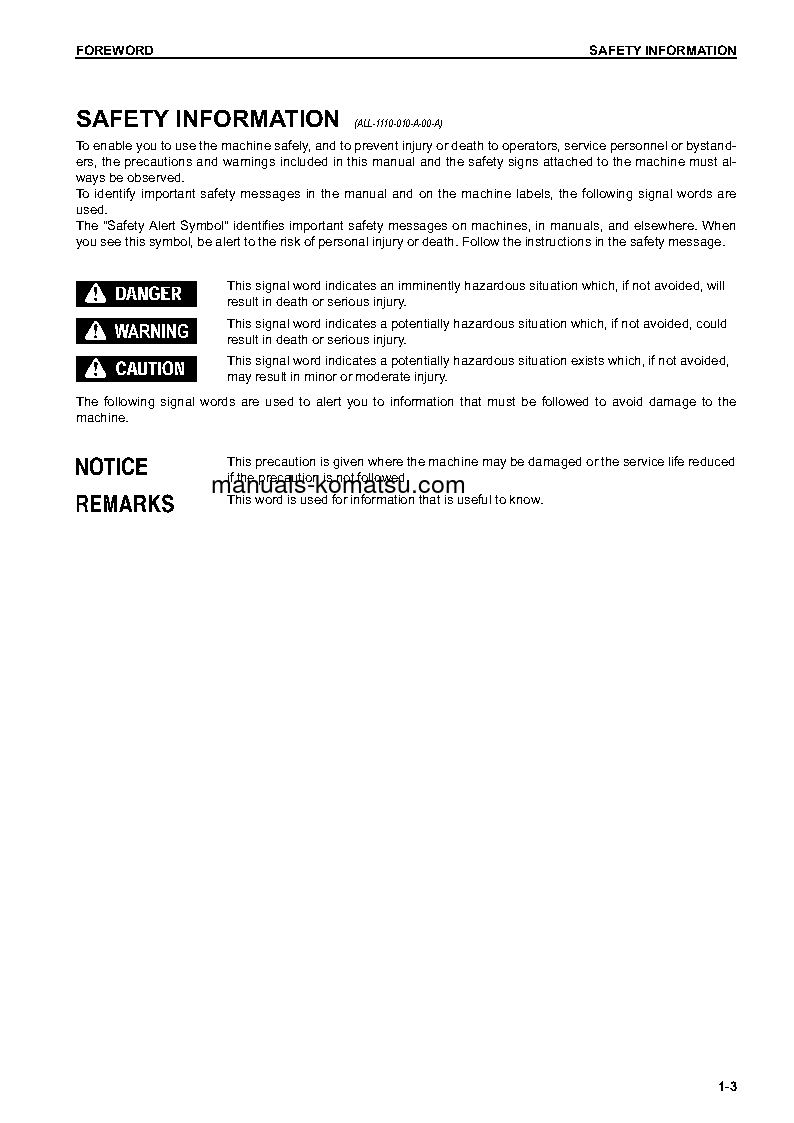 Protected: WA470-7(USA) S/N A47001-UP Operation manual (English)