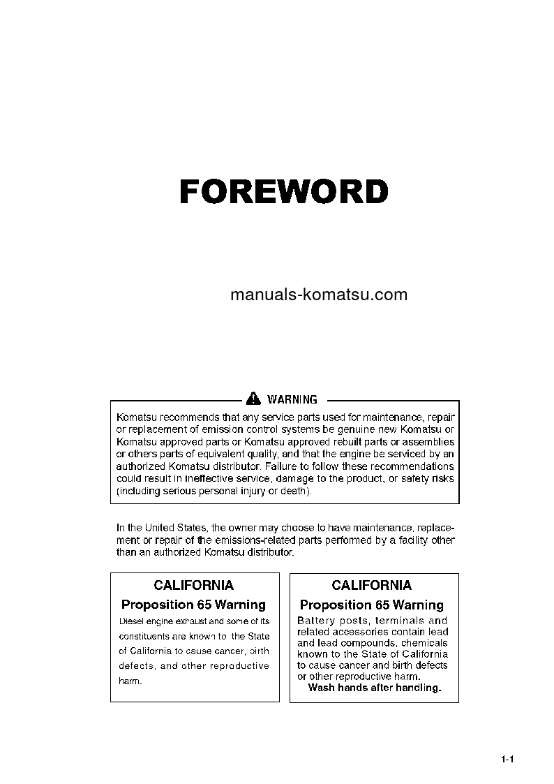 Protected: WA270-7(USA) S/N A27001-UP Operation manual (English)