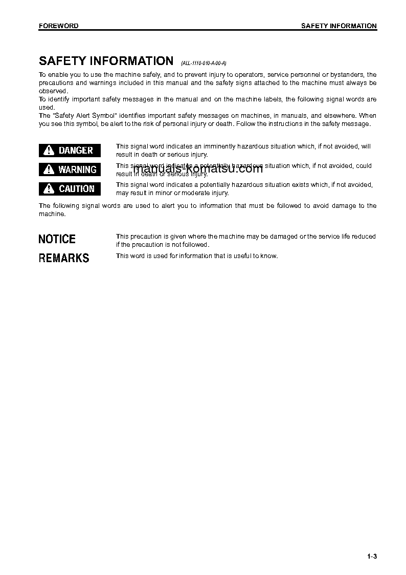 Protected: WA270-7(USA) S/N A27001-UP Operation manual (English)