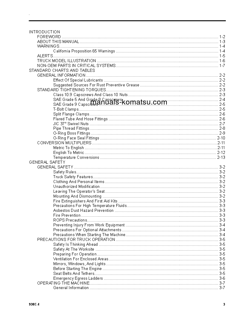 Protected: 930E-4(USA) S/N A31832-A31869 Operation manual (English)