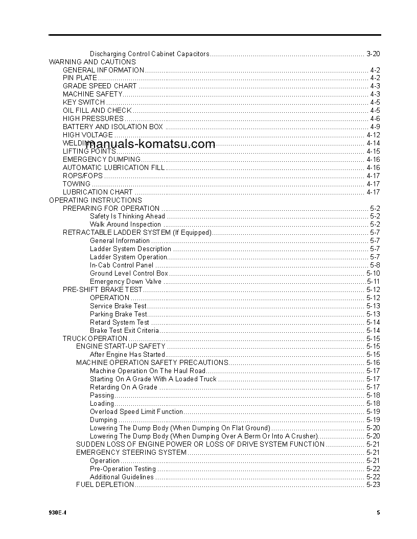 Protected: 930E-4(USA) S/N A31832-A31869 Operation manual (English)