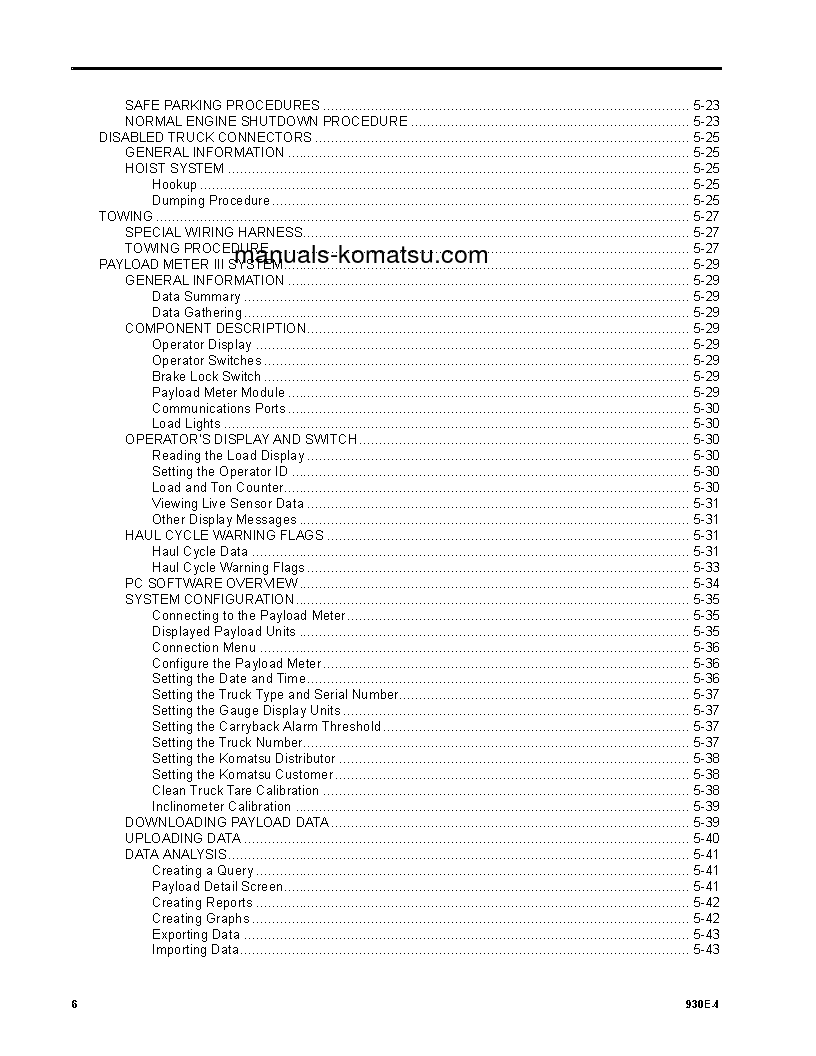 Protected: 930E-4(USA) S/N A31832-A31869 Operation manual (English)
