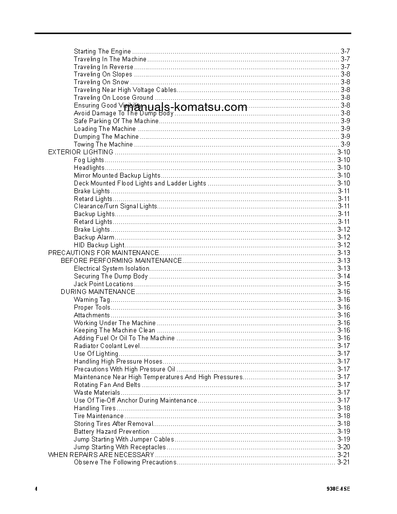 Protected: 930E-4(USA)-SE S/N A31875-UP Operation manual (English)