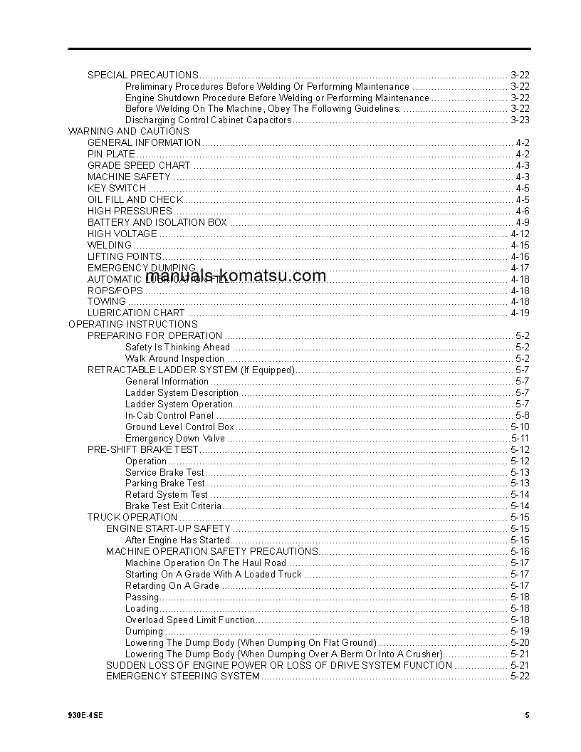 Protected: 930E-4(USA)-SE S/N A31875-A31927 Operation manual (English)