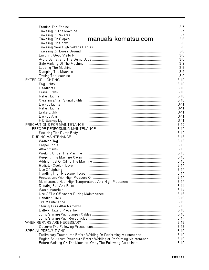 Protected: 930E-4(USA)-SE S/N A31828-A31874 Operation manual (English)