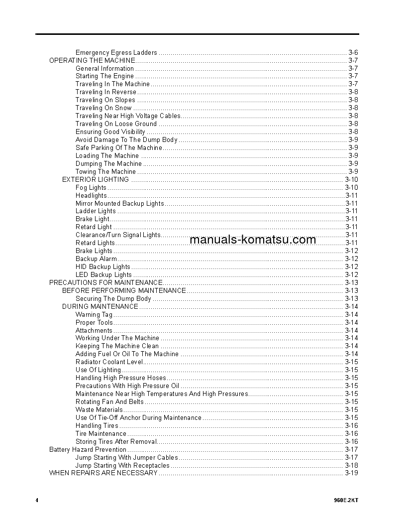Protected: 960E-2(USA)-KT S/N A50089-UP Operation manual (English)