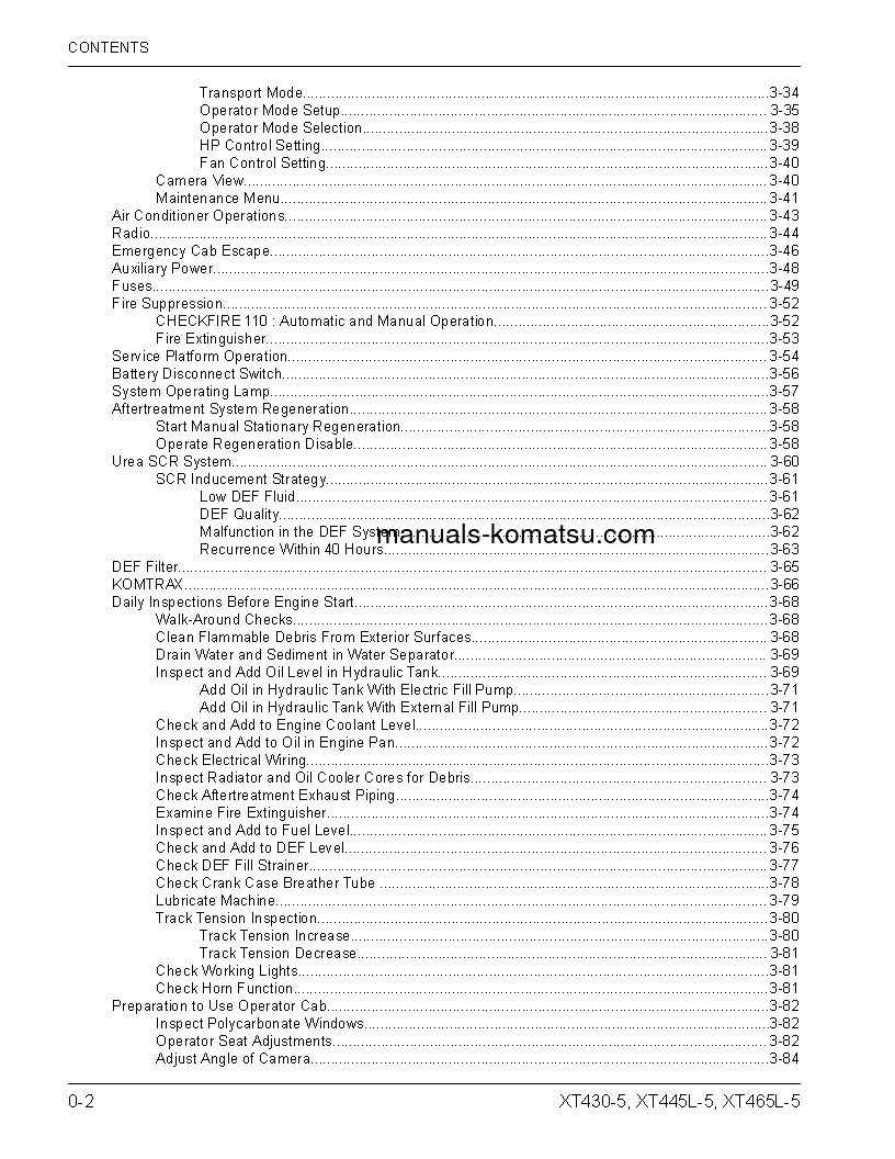 Protected: XT430-5(USA) S/N A60002-UP Operation manual (English)
