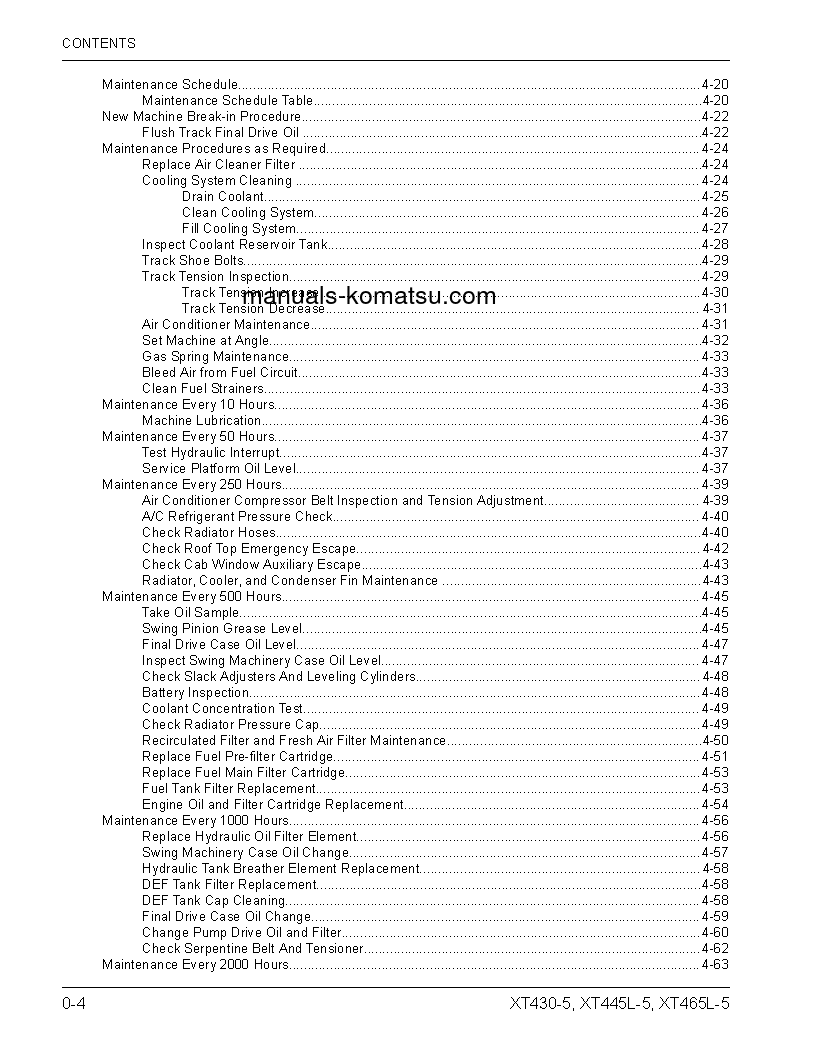 Protected: XT430-5(USA) S/N A60002-UP Operation manual (English)