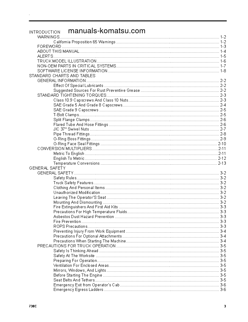 Protected: 730E(USA) S/N A30686-UP Operation manual (English)