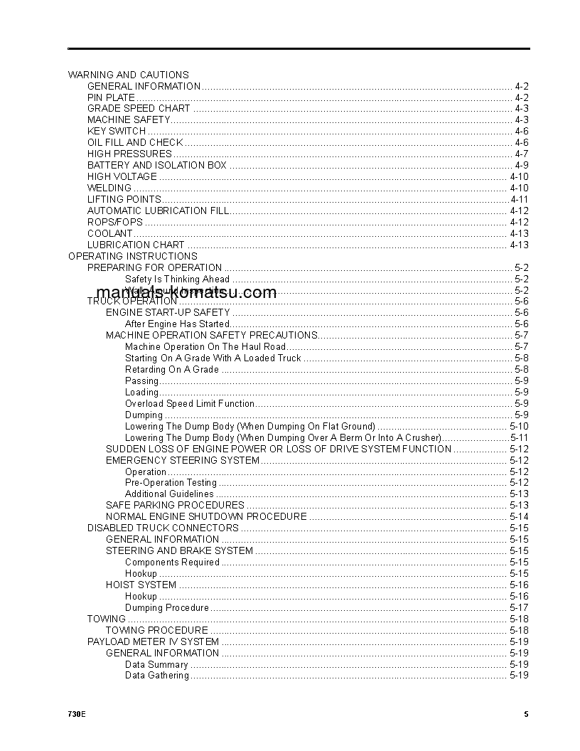Protected: 730E(USA) S/N A30686-UP Operation manual (English)