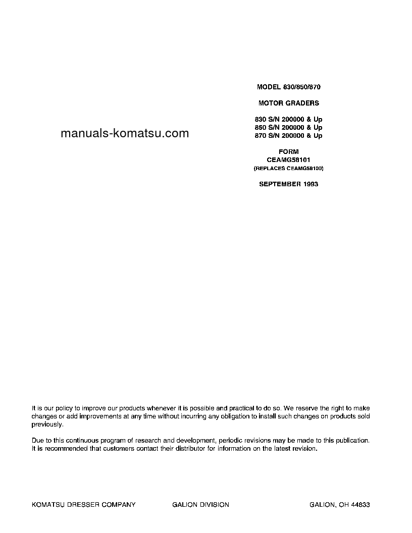 Protected: 870 S/N 200000-201999 Operation manual (English)