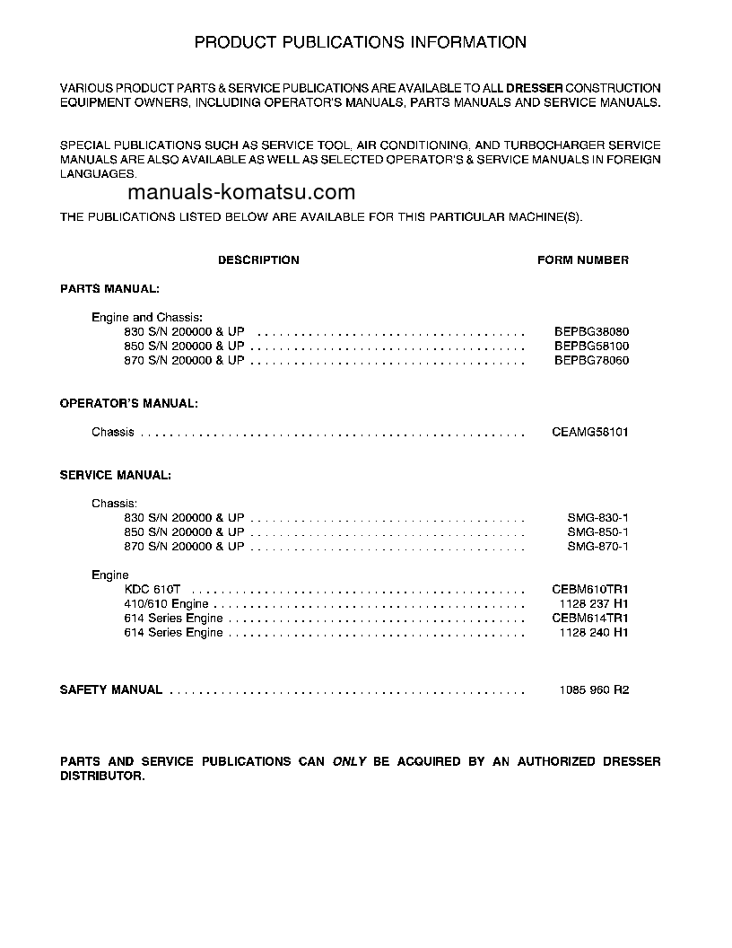 Protected: 870 S/N 200000-201999 Operation manual (English)