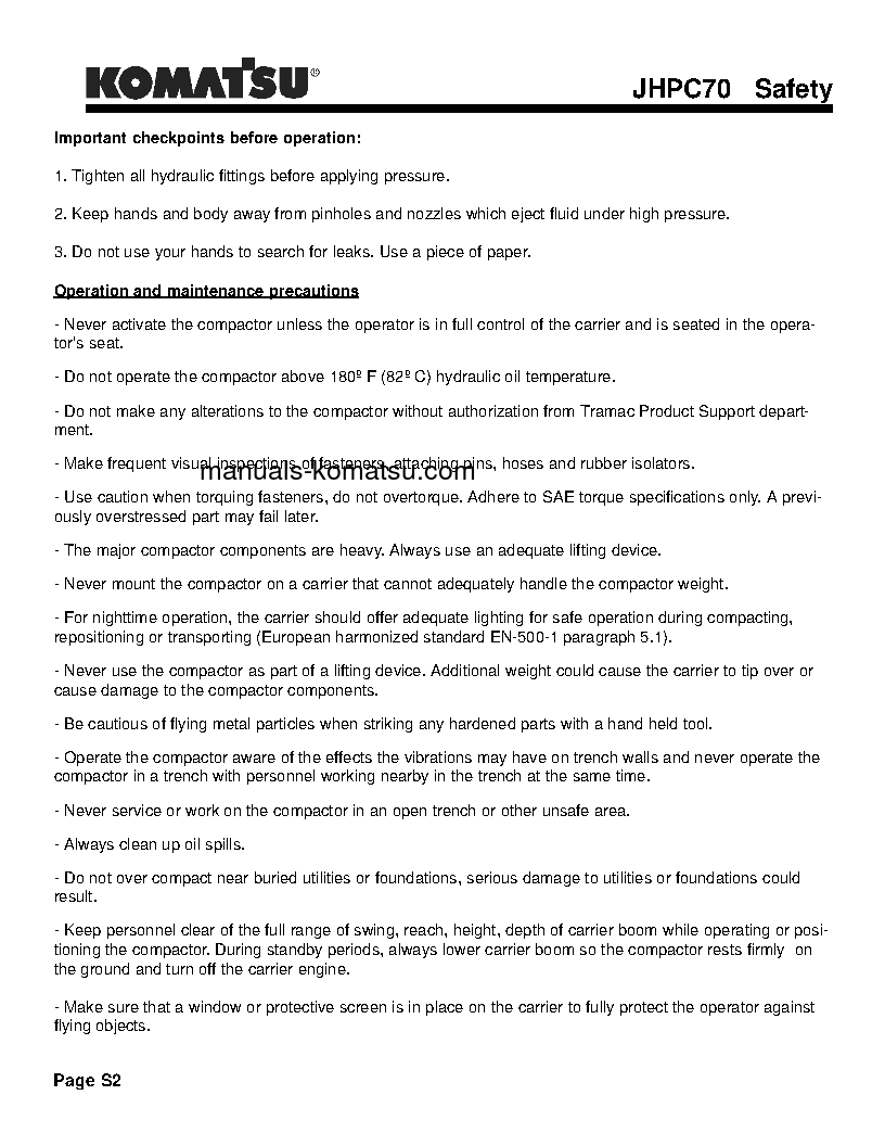 Protected: JHPC70(USA) S/N ALL Operation manual (English)