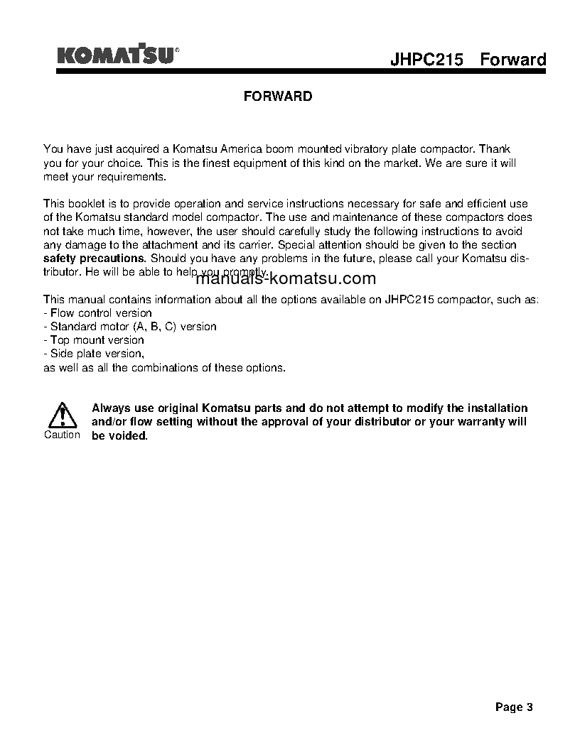 Protected: JHPC215(USA) S/N ALL Operation manual (English)