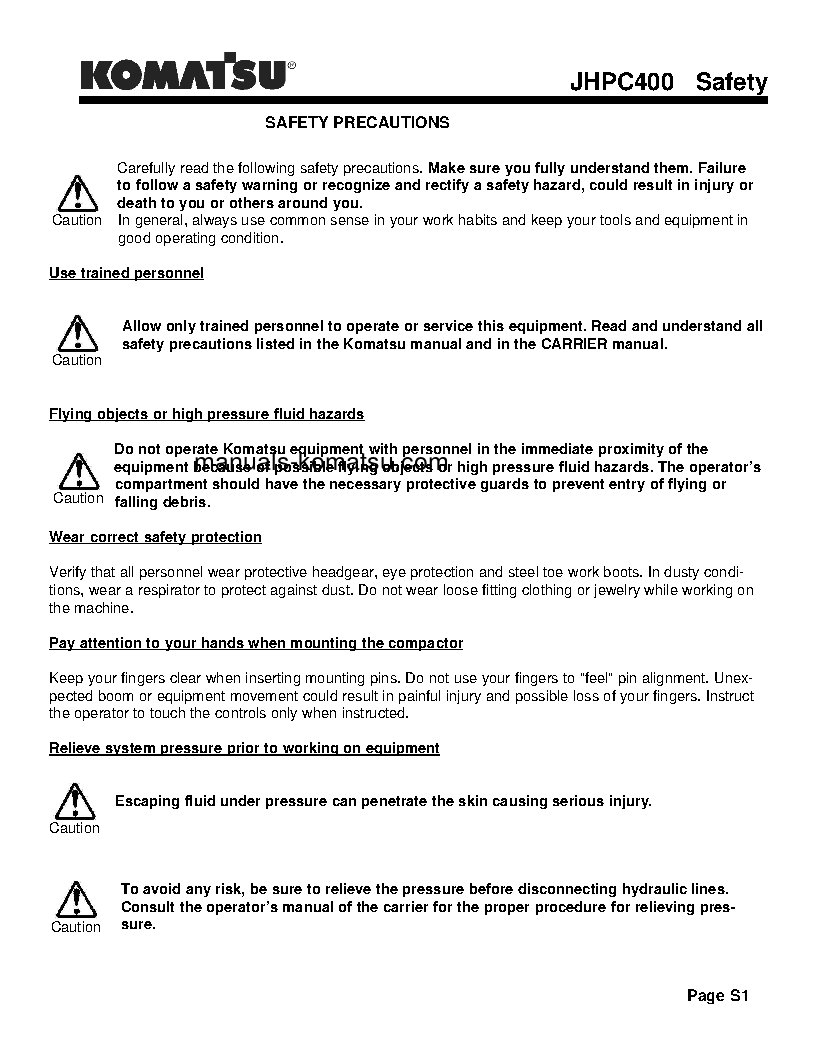 Protected: JHPC400(USA) S/N ALL Operation manual (English)