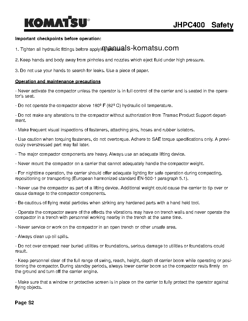 Protected: JHPC400(USA) S/N ALL Operation manual (English)