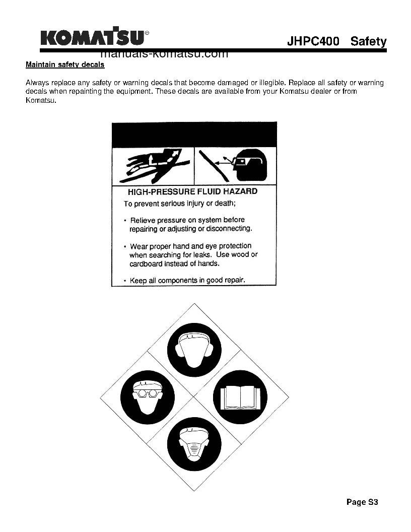 Protected: JHPC400(USA) S/N ALL Operation manual (English)