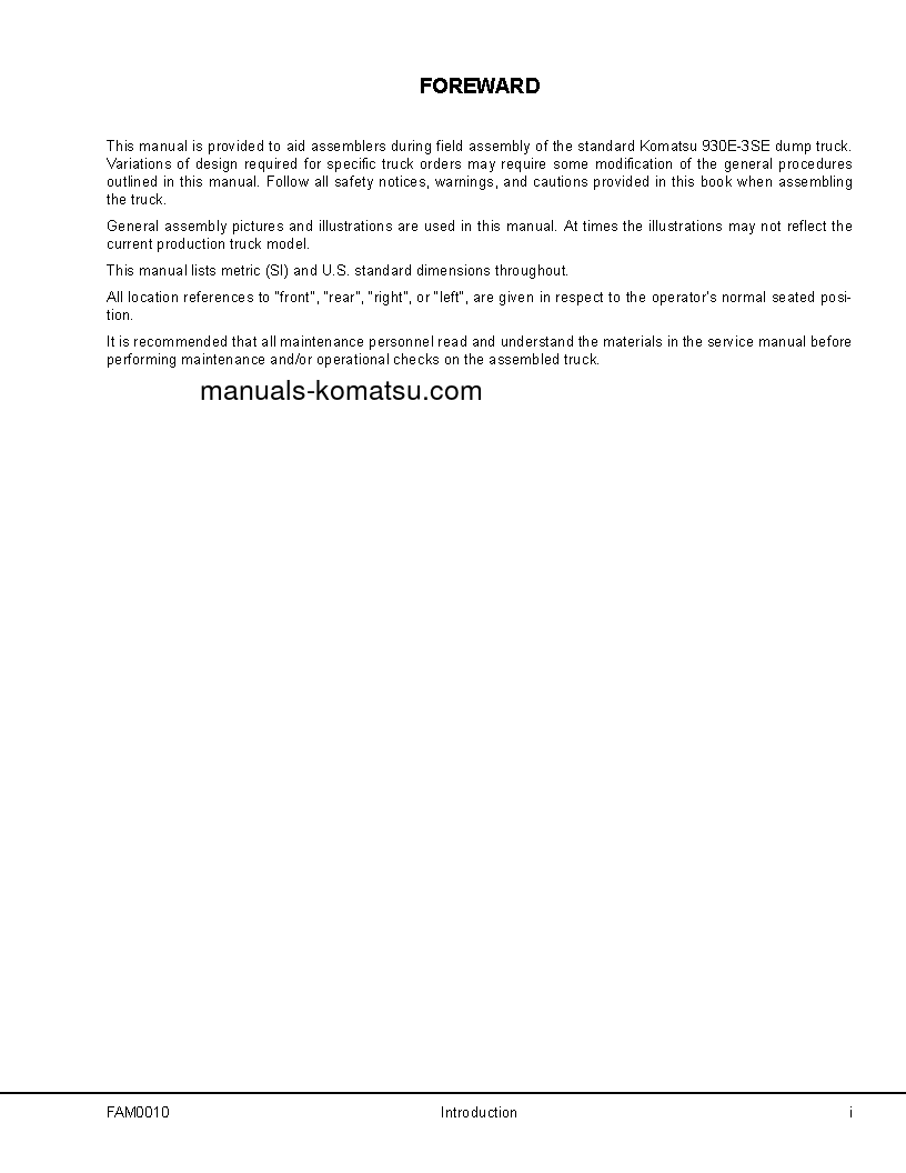 Protected: 930E-3(USA)-SE S/N A30318-UP Field assembly manual (English)