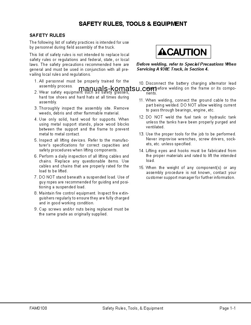 Protected: 930E-4(USA) S/N A30462-A30748 Field assembly manual (English)