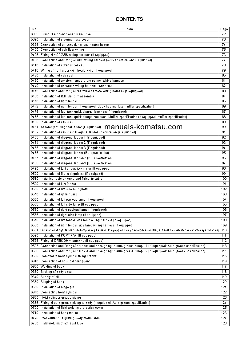 Protected: HD785-7(USA) S/N A10001-UP Field assembly manual (English)