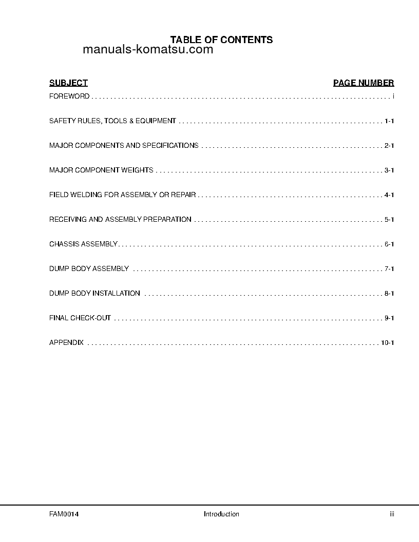 Protected: HD1500-7(USA)-W/ SDA12V160 S/N A30001-UP Field assembly manual (English)