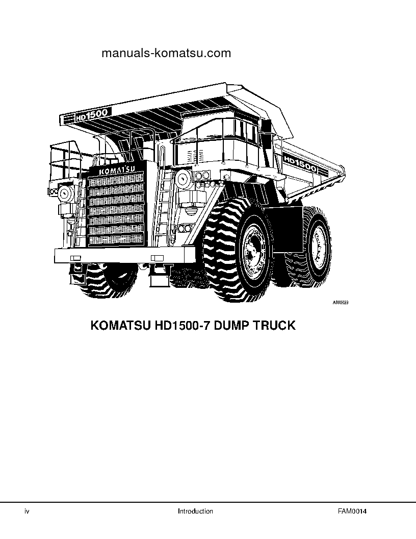 Protected: HD1500-7(USA)-W/ SDA12V160 S/N A30001-UP Field assembly manual (English)