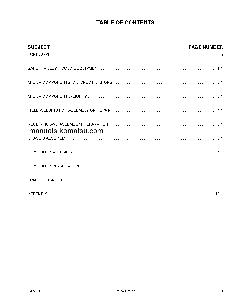 Protected: HD1500-7(USA) S/N A30001-A30108 Field assembly manual (English)
