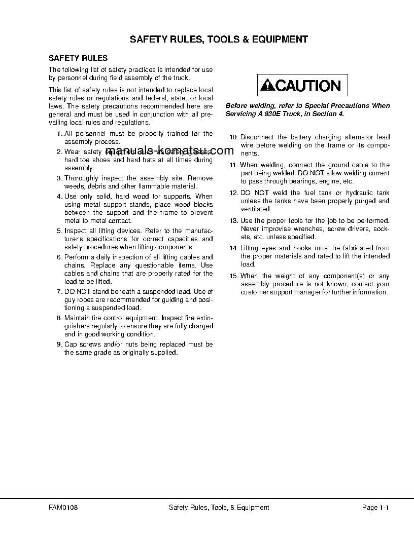Protected: 930E-4(USA)-SE S/N A30587-A30756 Field assembly manual (English)