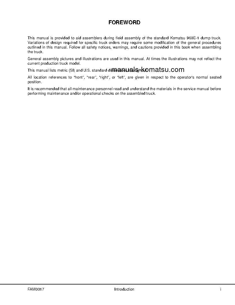 Protected: 960E-1(USA) S/N A30003-A30024 Field assembly manual (English)