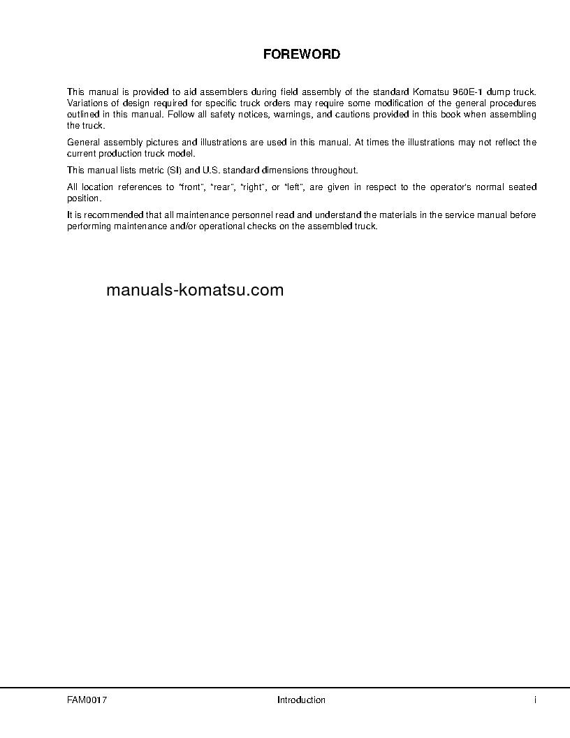 Protected: 960E-1(USA) S/N A30025-UP Field assembly manual (English)