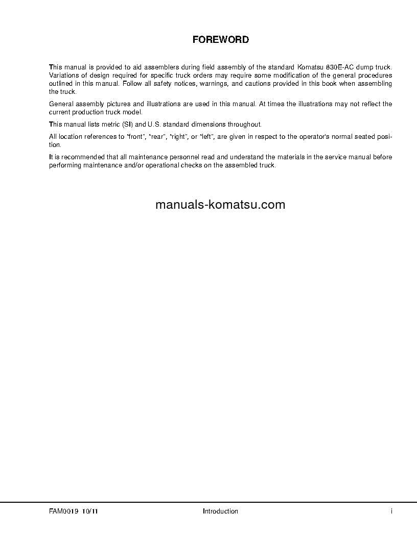 Protected: 830E-1(USA)-AC S/N A30566-UP Field assembly manual (English)