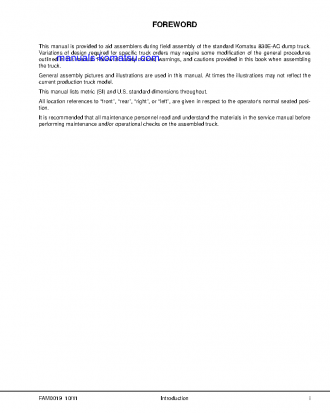 830E-1(USA)-AC S/N A40851-UP Field assembly manual (English)